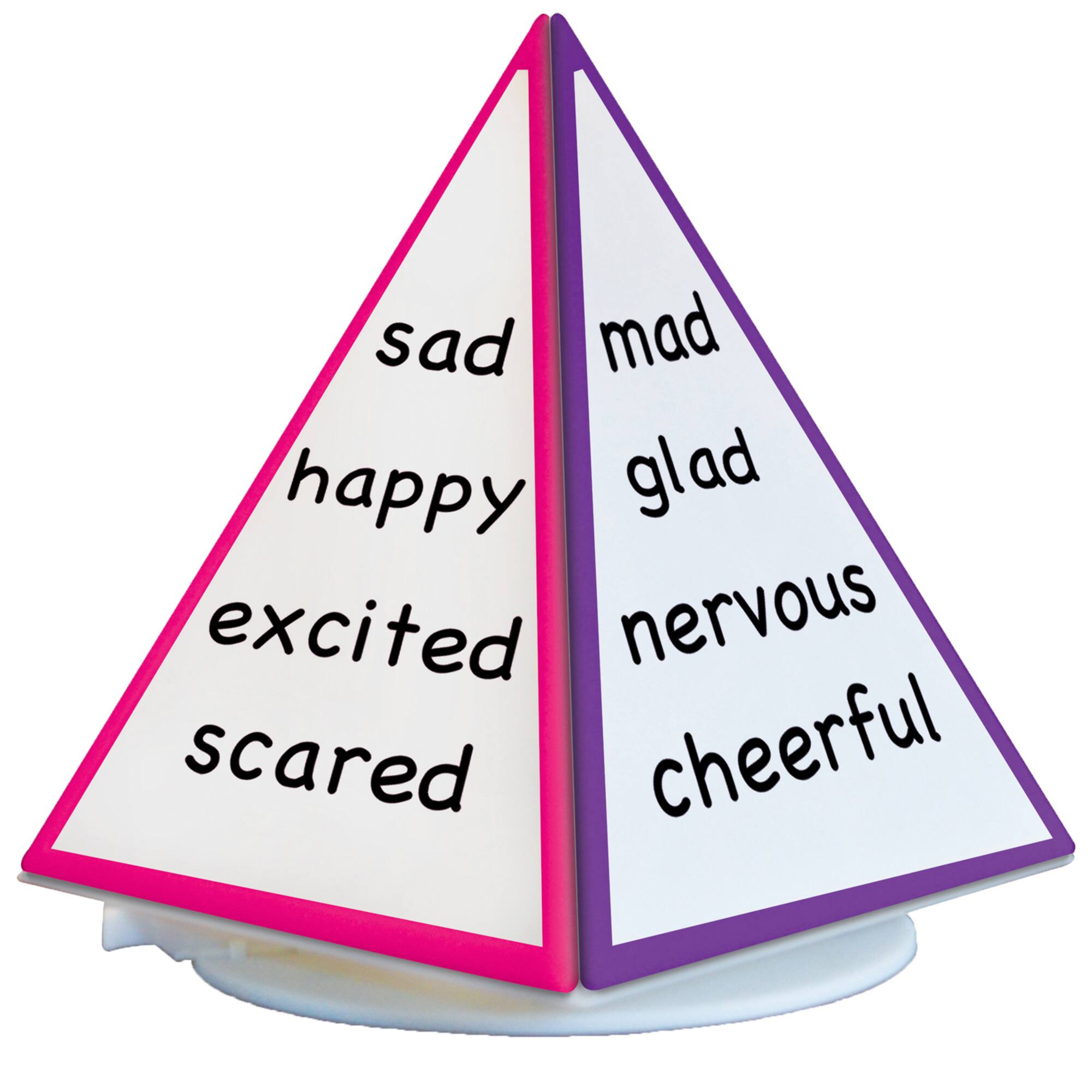 Spin & Write Pyramid™ Rotating Dry-Erase Board